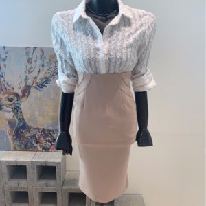 VIVA 20F/W 둥근핀탁 H라인 정장스커트