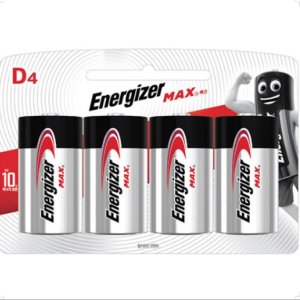 에너자이저 맥스 D 4 건전지 LR20 (1.5V) 4알(1카드)