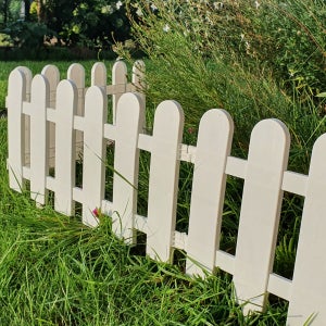 정원 화단 라운드 조립식 pe 화이트 울타리 휀스 1세트 4조각 2.4m시공 (제고보유)