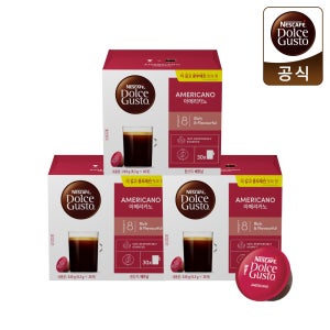 [본사직영] 네스카페 돌체구스토 캡슐커피 아메리카노, 30개입, 3개