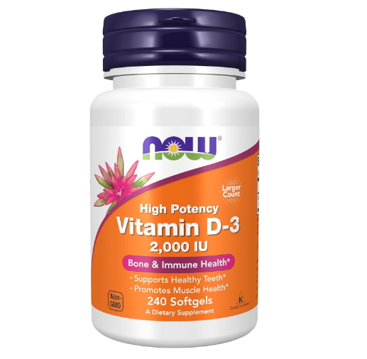 NOW <b>비타민D</b>3 2000IU 240정 임산부 <b>비타민디</b>3 결핍 부족