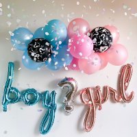 젠더리빌 파티 성별공개 파티 물음표 풍선 베이비 샤워 gender reveal party