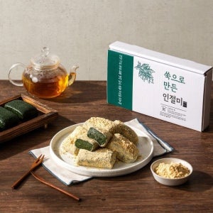 듬뿍곡간 무안 해풍 맞은 쑥 인절미 1kg 개별 포장 떡 선물 간식 찹쌀