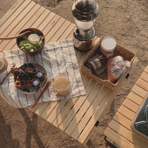 콜리타스 캠핑롤테이블 우드 원목 테이블 900 1200