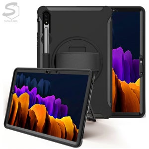 갤럭시탭S7플러스 12.4 T970 T975 T976 핸드스트랩 킥스탠드 아머 태블릿 케이스