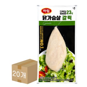 하림 닭가슴살 갈릭 100g 20개
