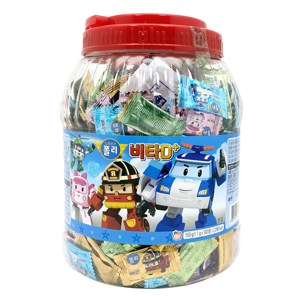 로보카폴리 비타D+ 키즈비타민 캔디 대용량 500정