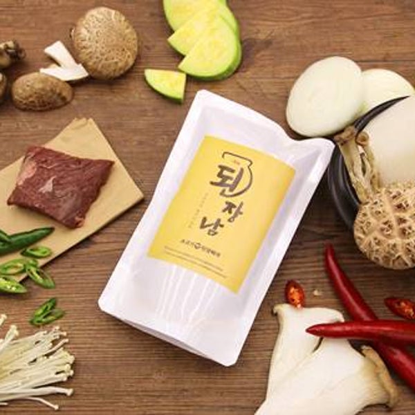킹된장남 해물 소고기 빡 된장찌개 2인분 강된장 청국장 톳 궁채 고추 다대기 된장남 밀키트