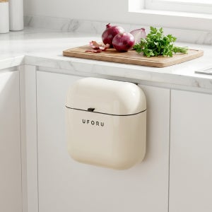 걸이형 쓰레기통 휴지통 주방 싱크대 음식물쓰레기통 9L