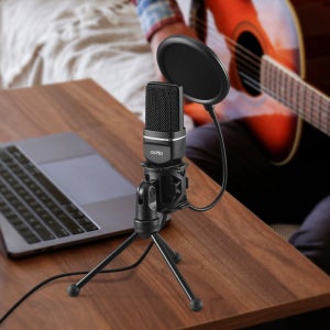 엑토 방송용 녹음용 유튜브 고감도 USB 콘덴서 스탠드 마이크 MIC-15