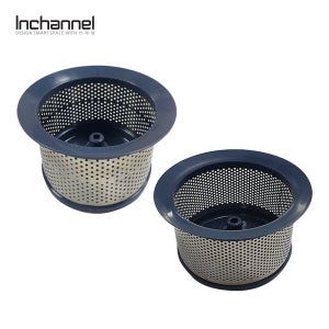 인올 코스모 자동탈수배수구 전용 사각기둥&원형기둥 스텐거름망 싱크대 걸름망 음식물 배수구망