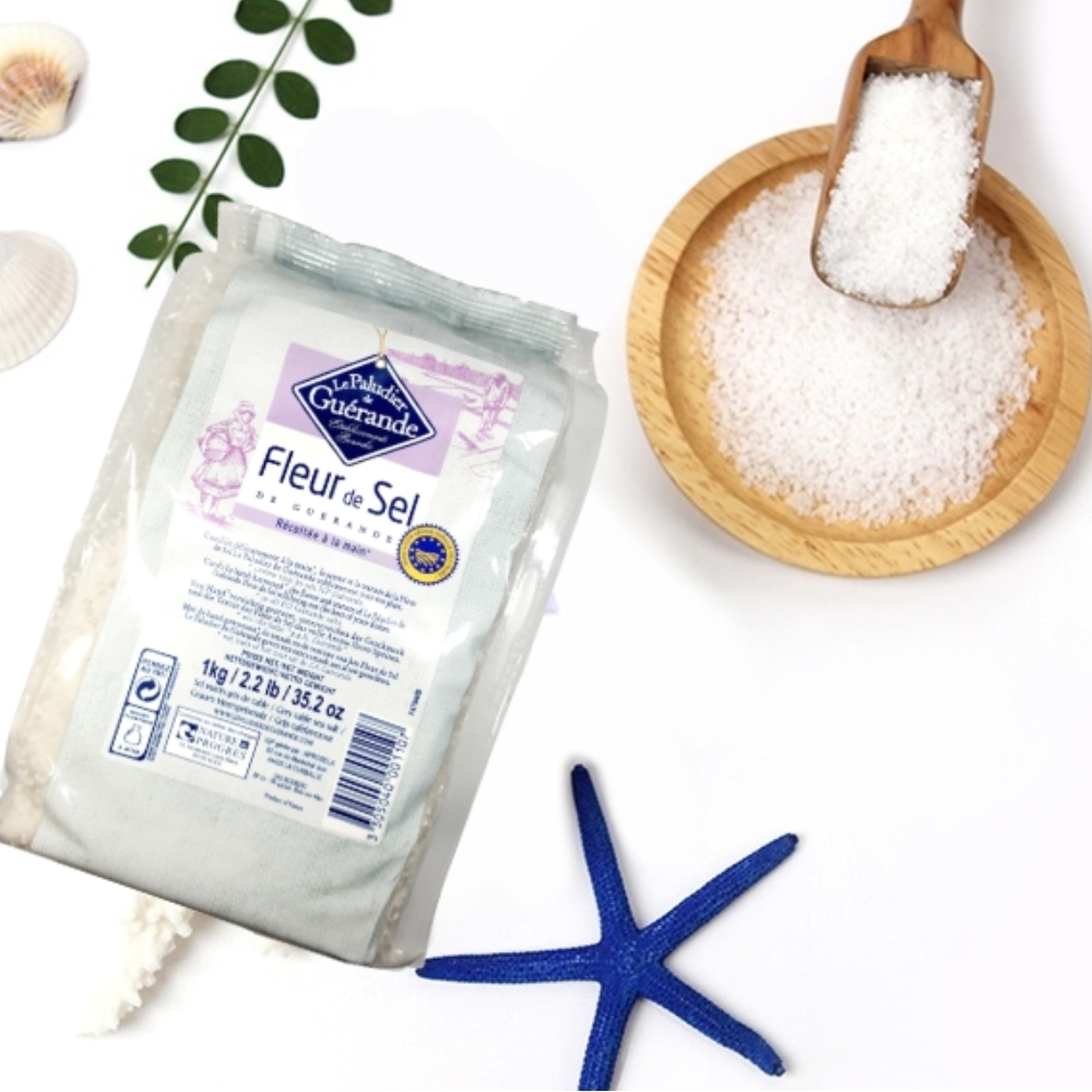 게랑드소금 플뢰르드셀 폴리 1kg 프랑스 바다 위에 핀 소금의 꽃