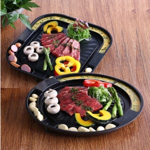 가정용 캠핑 삽겹살 고기 구이 불판 소고기 미니 계란찜 그릴 팬 업소용 1인 화로 원형