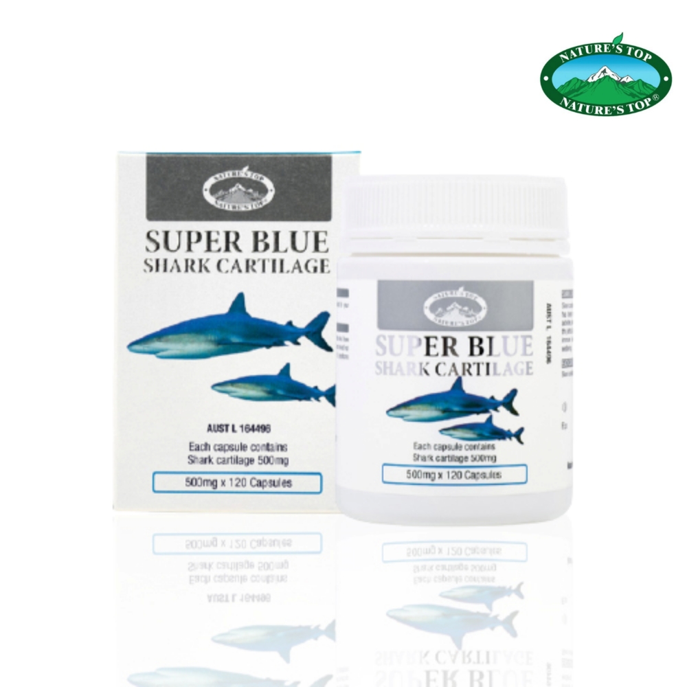 네이쳐스탑 상어연골 추출물 500mg 120캡슐 청상어연골 칼슘 호주콘드로이친