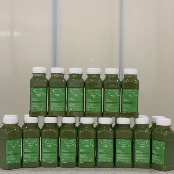 네이처마켓 케일주스 직접만든 무첨가 무방부제 사과 바나나 키위 야채주스 아침대용 200ml