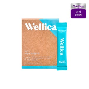 웰리카 초저분자 300달톤 어린 저분자 피쉬 콜라겐 펩타이드 엘라스틴 30포, 1개