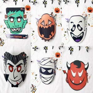 마스크와이더 할로윈 파티 에디션 6종 세트 안면보호마스크 투명 얼굴가리개 비말차단