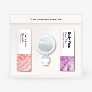 바디비타 베이직 샤워필터 더블세트(필터향2개, 뉴 샤워헤드 1개)