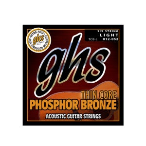 ghs 씬코어 로우텐션 Thin Core (012-052) 포스포브론즈 통기타줄 -피크선물