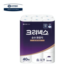 크리넥스 화장지 두루마리 휴지 대용량 롤휴지 2겹 40m 24롤 4517462-01