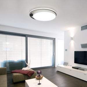 LED 사이런스 원형 방등 50W 블랙