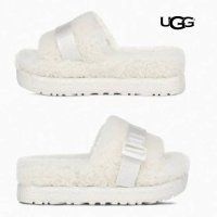 W 우먼스 어그 플러피타 퍼 슬리퍼 화이트 ugg FLUFFITA 1113475