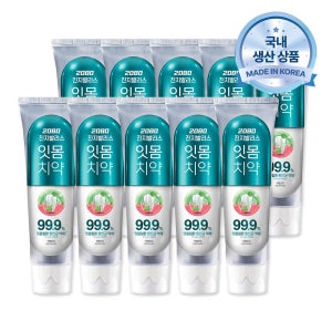 [본사배송] 2080 진지발리스 허벌민트 치약 150gX10개
