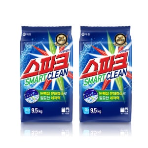 스파크 스마트클린 분말 가루 세제 9.5kg X2개