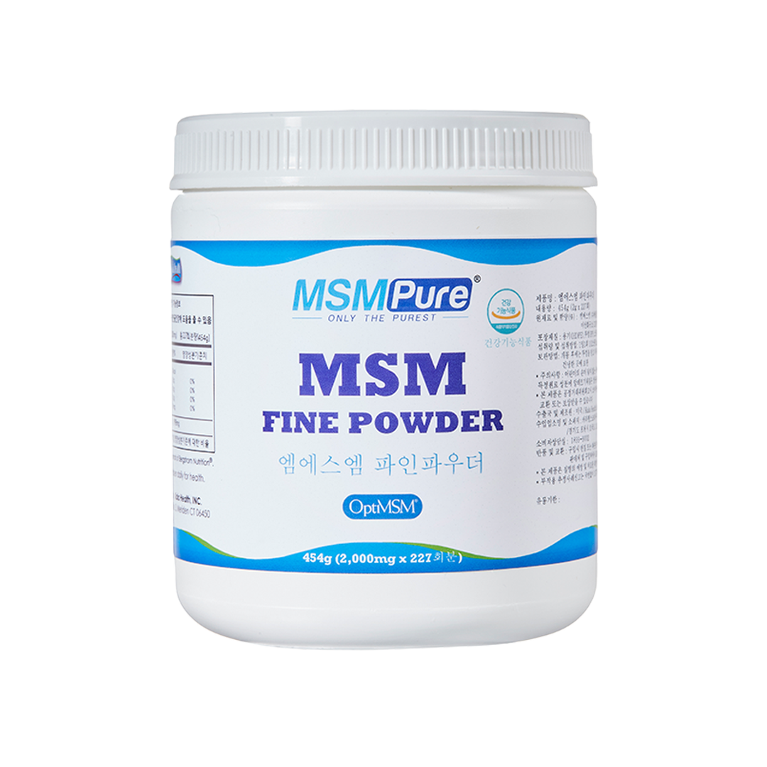 카라헬스 <b>엠에스엠퓨어 MSM</b>식이유황 파인파우더분말 454g optimsm 관절영양제