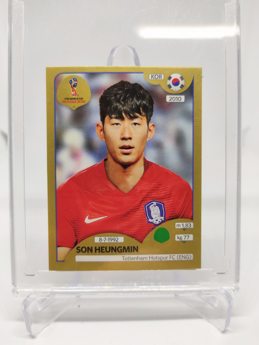 2018 Panini World Cup Sticker GOLD 손흥민 월드컵 스티커 골드카드