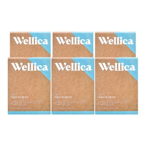 웰리카 초저분자 300달톤 어린 저분자 피쉬 콜라겐 펩타이드 엘라스틴 30포, 6개