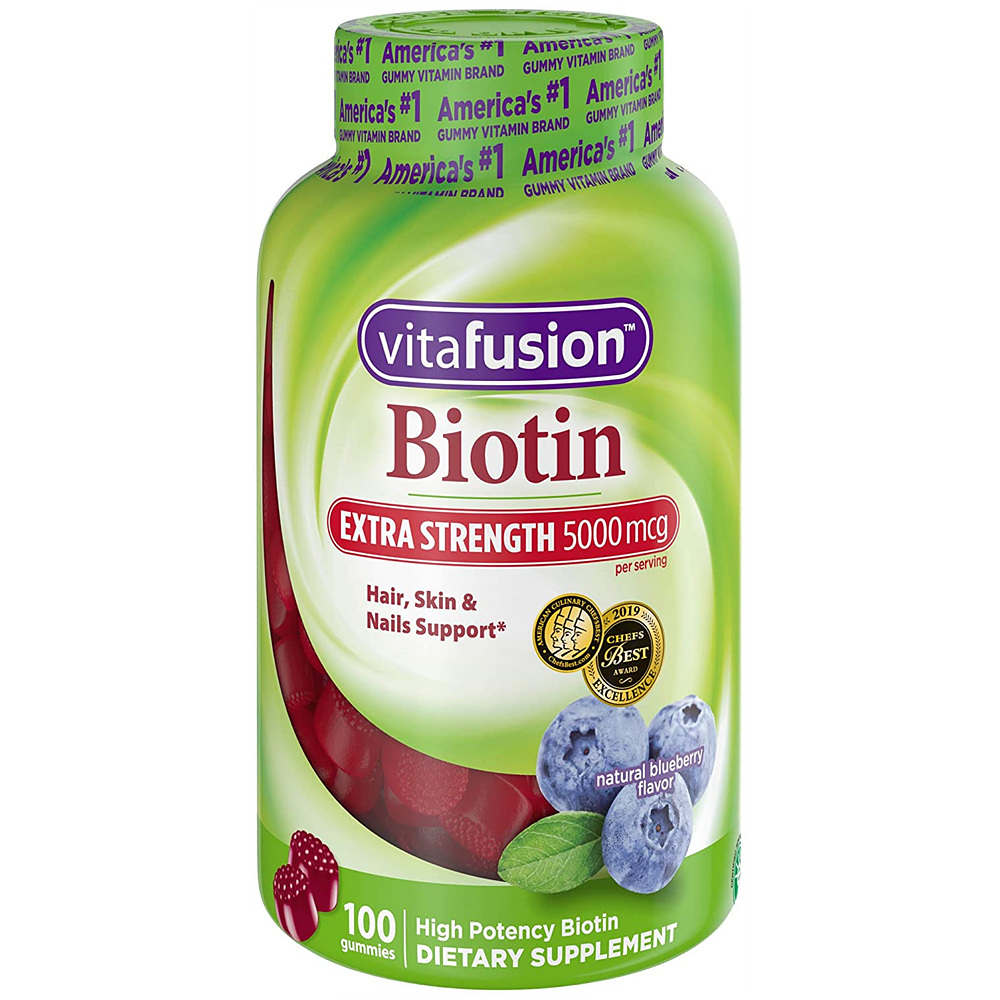 Vitafusion Biotin 비타퓨전 비오틴 5000mg 100구미스 2개