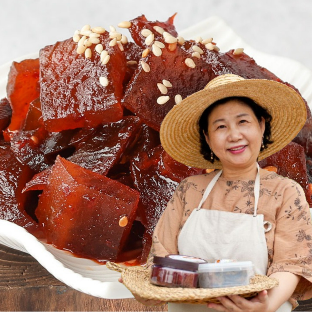 Mu Jangajji (Pickled Radish) with Gochujang, Korean, 500g, Sunchang Manseokkun Yi Gi-nam