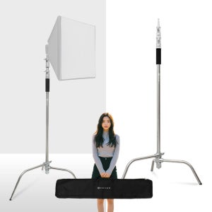 C스탠드 조명 삼각대 촬영 거치대 방송 장비