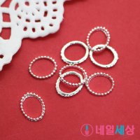 네일세상 네일 프레임 실버 007.찡 타원 7x8.5mm