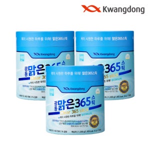 광동 맑은365 스틱 목에좋은차 목관리 선물 100포, 3개