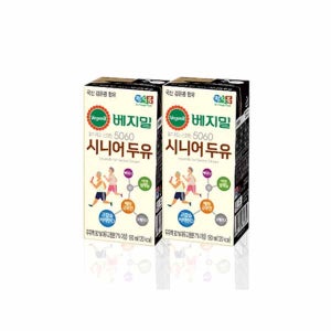 베지밀 5060 시니어 두유 오리지널, 190ml, 48개