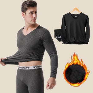 남자 내복 겨울 기모 성인 발열 보온 방한 히트텍 남성 상의 하의 단면 내의 SET
