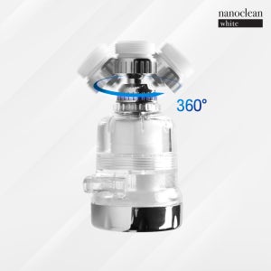 나노클린화이트 주방 싱크대용 코브라형 수도필터 샤워기헤드 수도꼭지 수돗물 녹물 염소제거