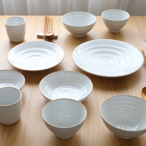 국산 분청 도자기 2인 그릇세트 신혼 부부 접시 식기세트 한식기 집들이선물