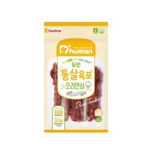 [듀먼] 국내산 강아지 통살육포 오리안심 50g x1팩