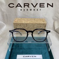 100%정품 국내생산 까르뱅 까르벵안경 까르뱅아이웨어 CARVEN HOLLA COL.01 홀라 HOLLA 1 51 다각형 슬림 사각 뿔테 연예인안경 하우스안경 + 사은품