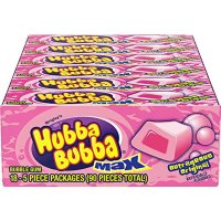 Hubba Bubba Max Outrageous Original Bubble Gum 후바 부바 맥스 버블껌 아웃레이저스 오리지널 5개입 18팩