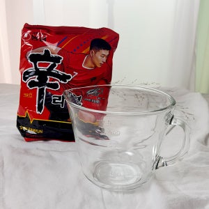 [H&K]국산 강화유리 라면계량컵 500ml 라면 물 맞출때 제빵용품