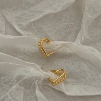 메리코코 Deux heart earrings 925 silver