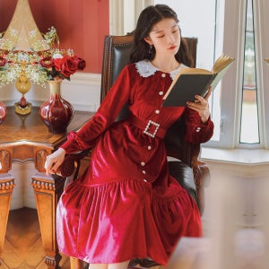 [개화기의상대여] 청춘교복 레드벨벳 벨트 졸사 졸업사진컨셉 경성의복 대여