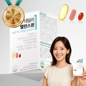 하루1팩 데일리밸런스원 rTG오메가3+밀크씨슬+루테인 5년 연속 소비자만족도 1등 (소비기한 26.3.7)