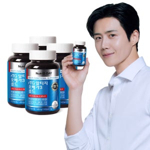 뉴트리디데이 rTG 알티지 오메가3 골드 4병 (12개월분)