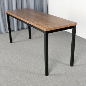 폭이 좁은 와이드 교회 책상 1800 x 550 최대 6인 사용 튼튼한 철제 다리 테이블