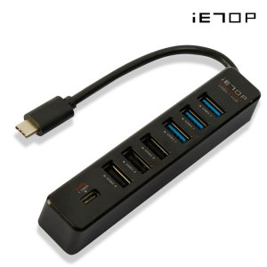 이탑 TU-338 7in1 C타입 3.1 유전원 허브 초고속 인터페이스 빠른 데이터전송 USB 2.0 3.1포트 컨버터 커넥터 5Gbps 갤럭시 맥북 노트북 스마트폰 기기호환